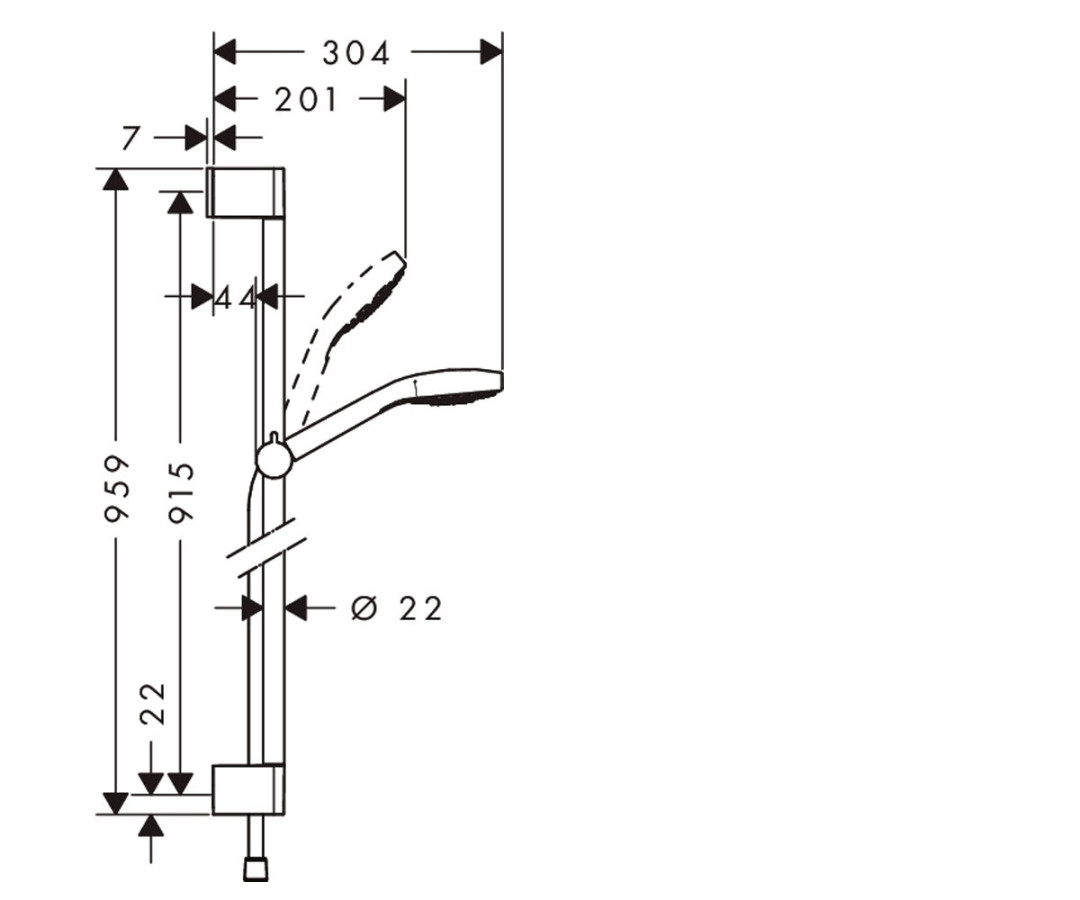 Душевая стойка Hansgrohe Select S 26574400