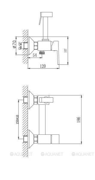 Haiba смеситель с гигиеническим душем HB5513-4