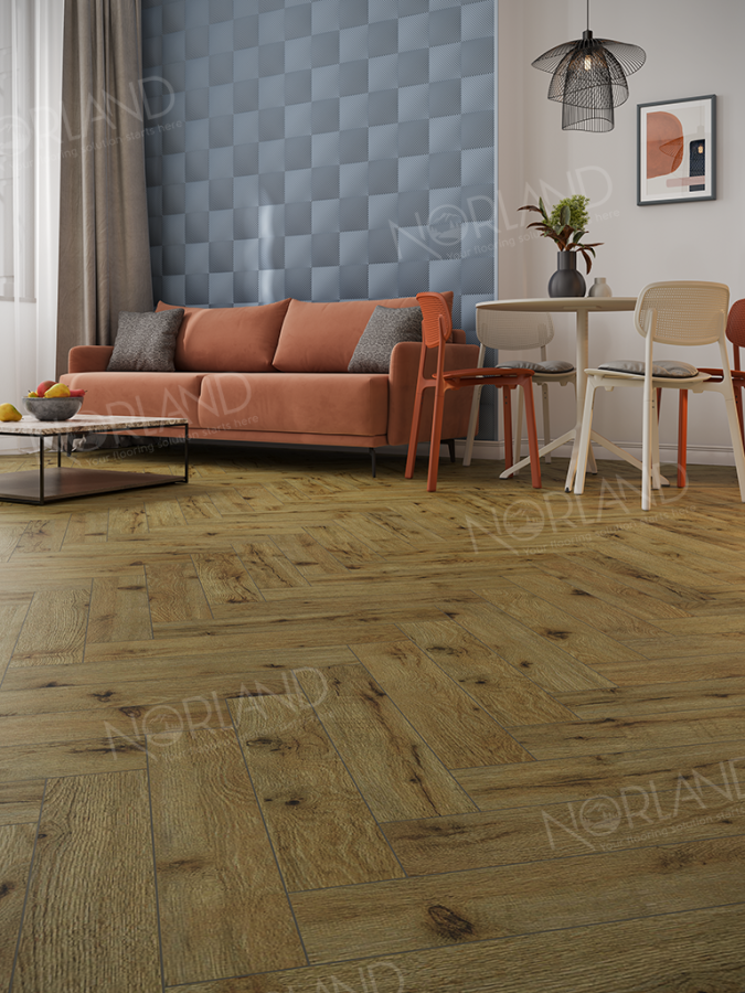 Ламинат Alpine Floor Norland Herringbone Elegant Strong LF304-14 Дуб Скай 600х100х12 mm