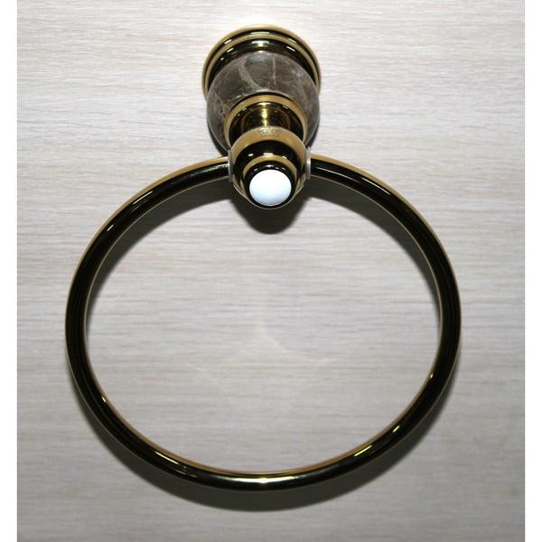 Radomir c камнем Полотенцедержатель-кольцо Bronze