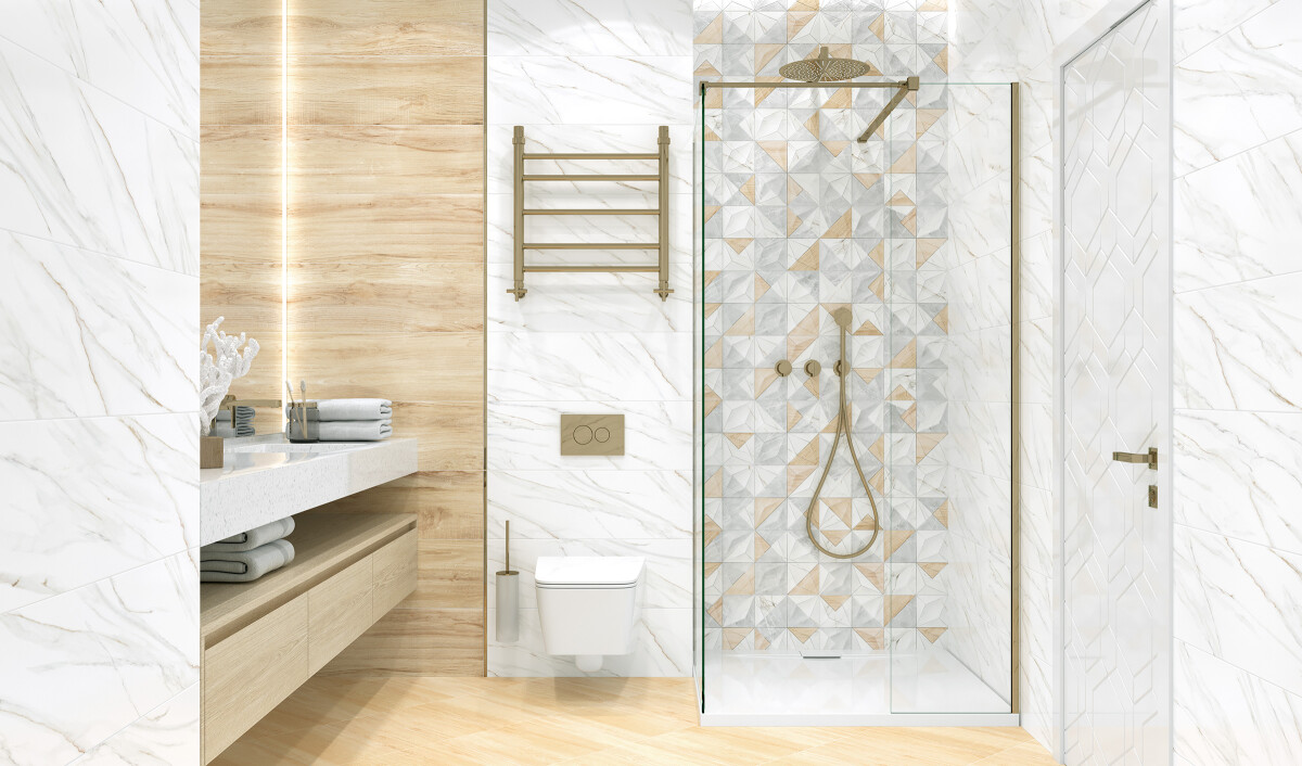 Плитка Delacora BW0MEA09 Metallic Gold Бордюр 12*740