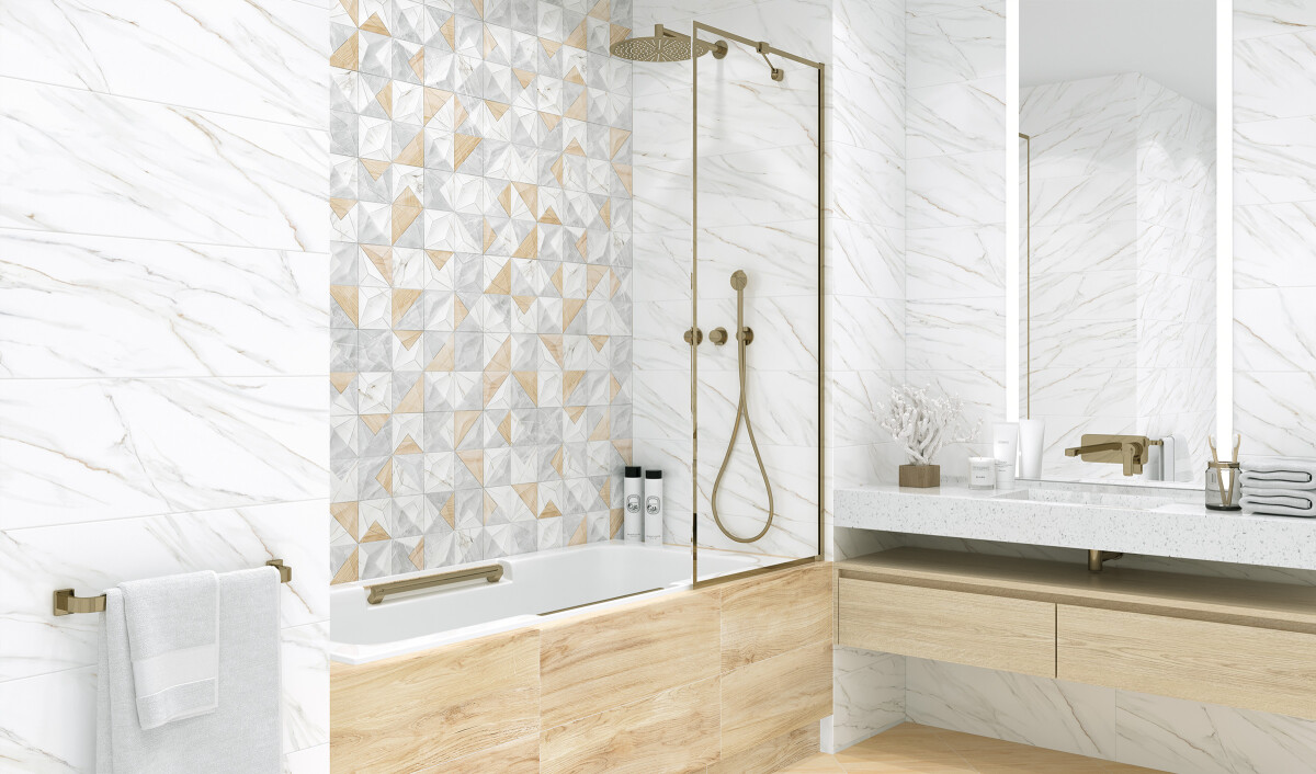 Плитка Delacora BW0MEA09 Metallic Gold Бордюр 12*740