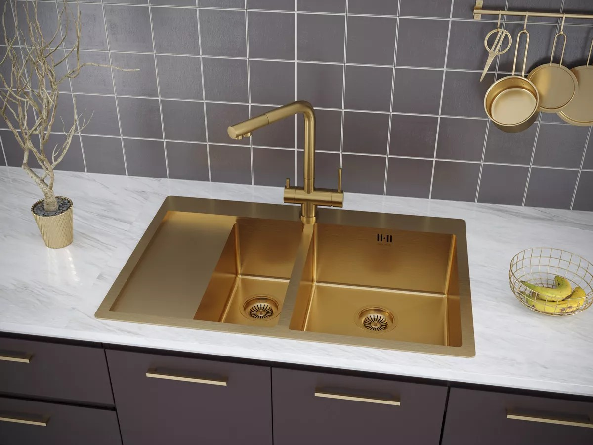 Кухонная мойка KRONER 78/2SF PM227851-BGR
