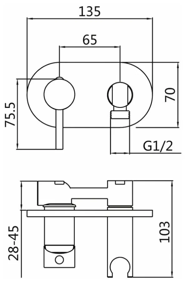 Haiba смеситель с гигиеническим душем HB5515