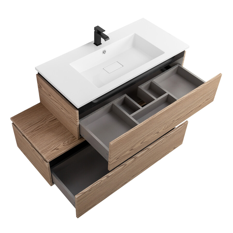 CEZARES SLIDER-1000-1C-PI-RT-P Тумба нижняя с одним выкатным ящиком 800x480x315