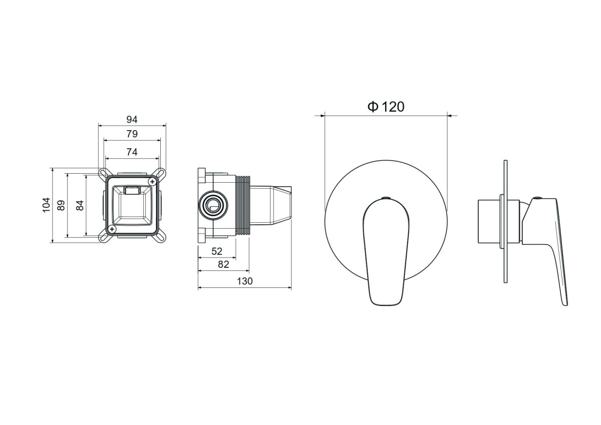 Aquatek Бетта Смеситель для душа AQ1166CR