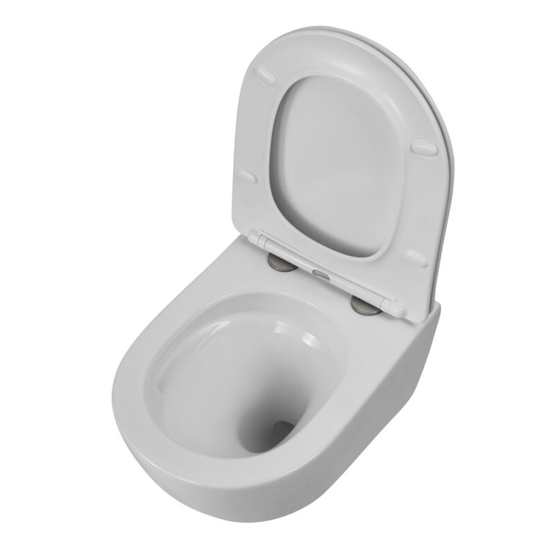 Унитаз подвесной безободковый со смывом TORNADO BelBagno AMANDA-TOR BB051CH-TOR-FC