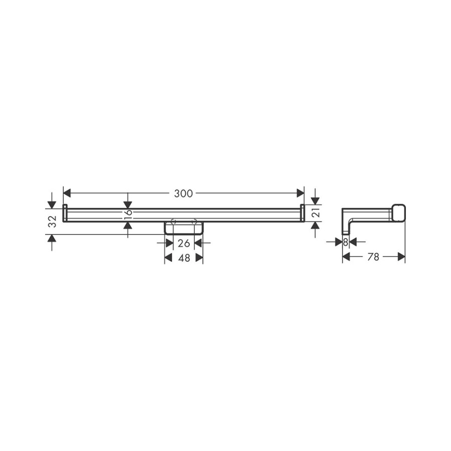 Hansgrohe AddStoris Держатель запасного рулона туалетной бумаги черный матовый 41748670