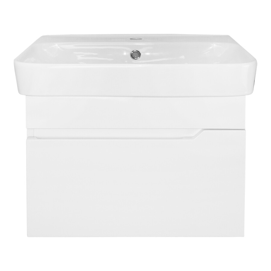 Комплект Тумба Loranto Mari NEW 600х420х490 подвесная, с раковиной Сканди 60, белый CS00105327