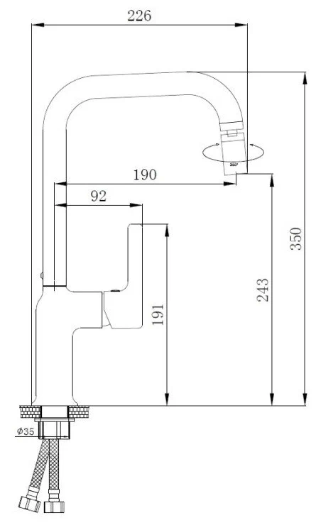 Haiba смеситель для кухни HB70814