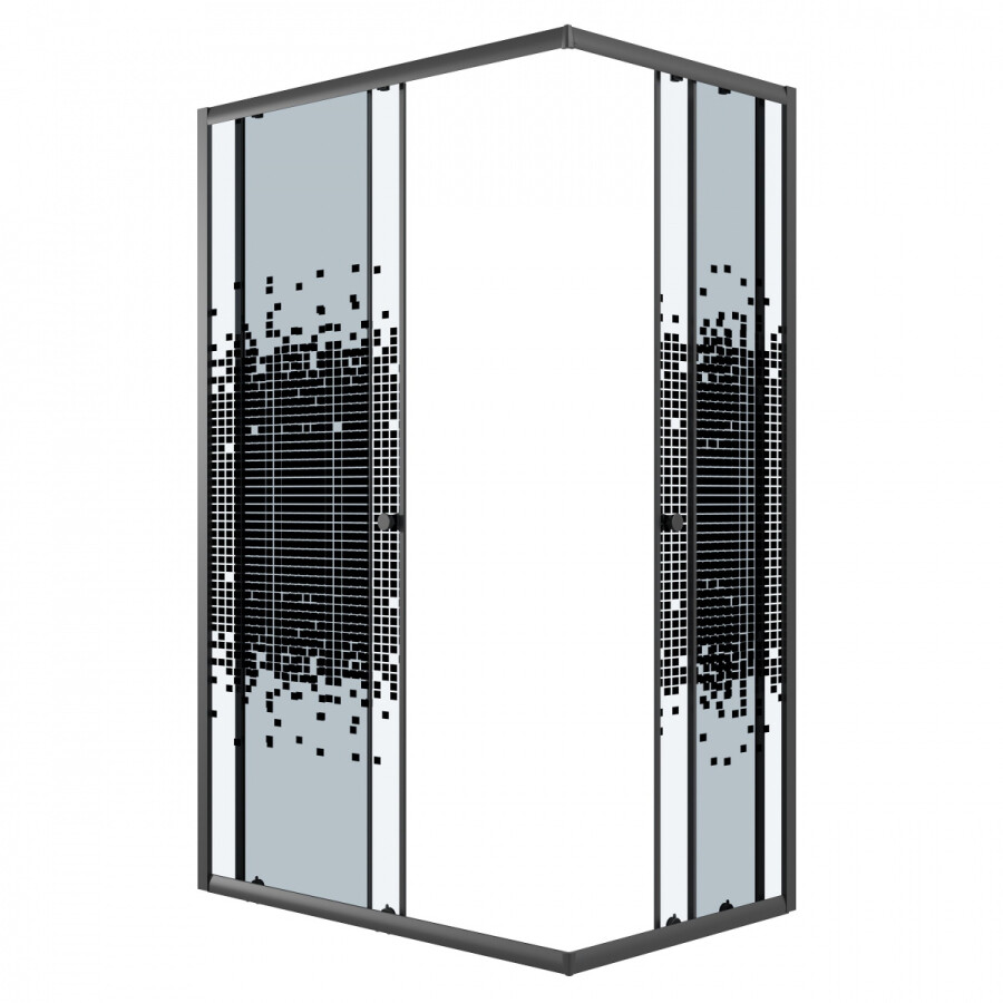 Душевой уголок 120x80 Niagara Eco NG-1012-14QBLACK