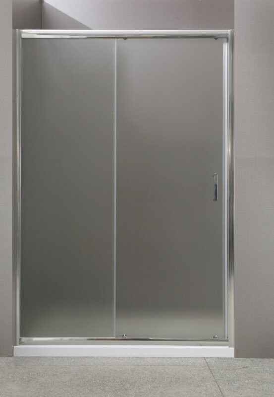 BelBagno Uno душевая дверь 110 см, рифленое стекло UNO-195-BF-1-110-P-Cr