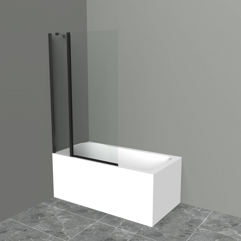 Шторка на ванну BelBagno UNO-V-11-100/150-C-NERO