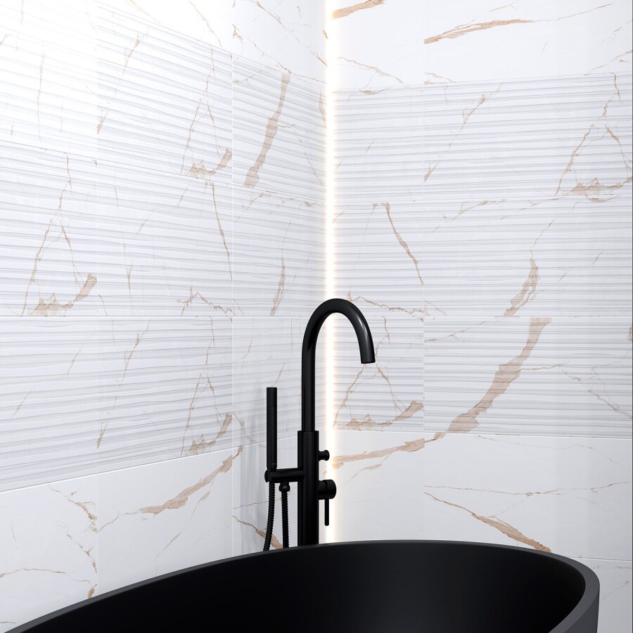Плитка настенная Eurotile Statuario Gold 30x60