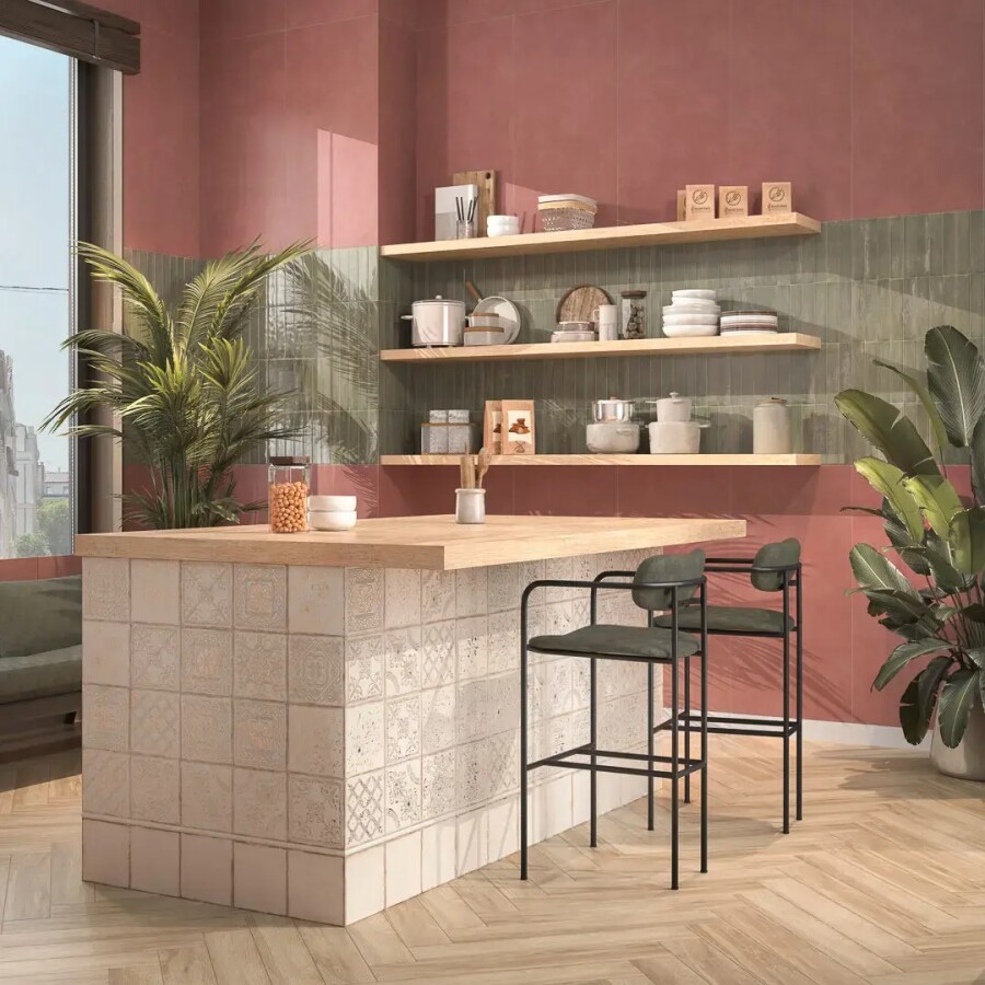 Керамическая плитка Декор Kerama Marazzi Прованс Валлорис 2 бежевый светлый матовый 20x20x0,69 KMD3STA097BN