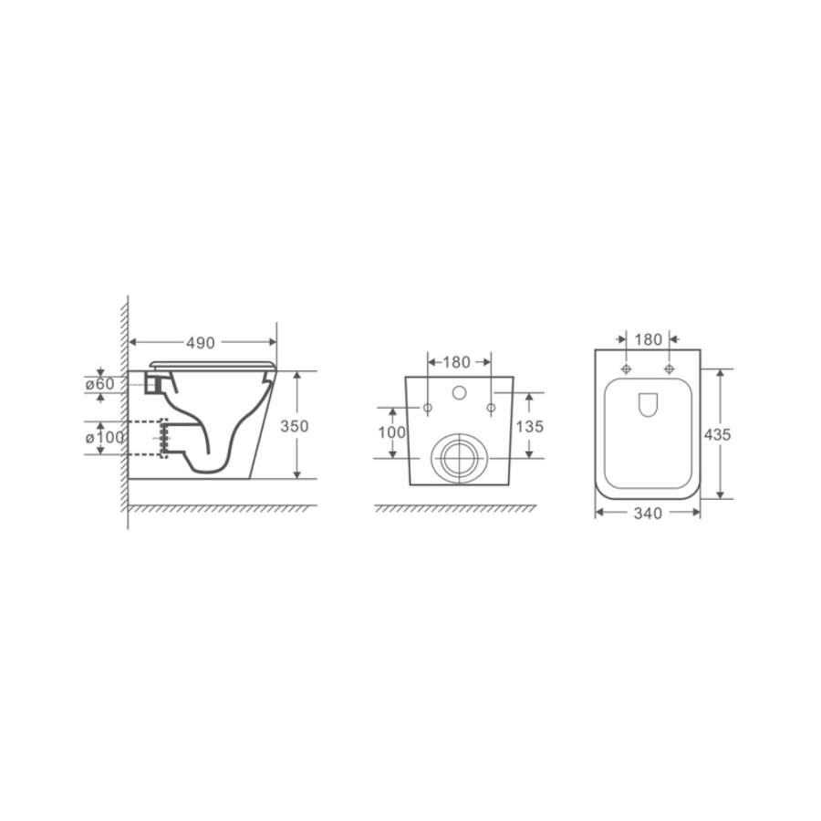 Инсталляция Geberit Duofix 458.103.00.1 UP100 с клавишей и унитазом Azario AZ-0052