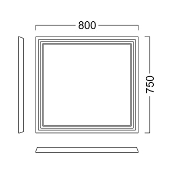 Kerama Marazzi Pompei зеркало 80 бежевый PO.mi.80CAM