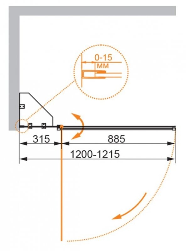 Cezares ECO-O-V-12-120/140-P-Cr-L 120*140 шторка на ванну