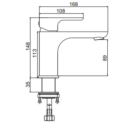 Gerhans K15W смеситель для раковины K11015W