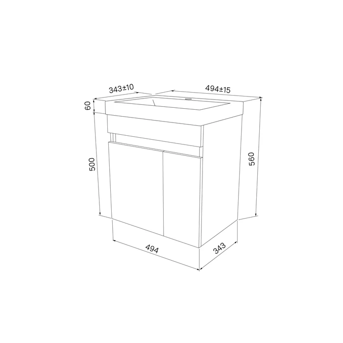 Iddis Zodiac тумба 50 см с раковиной белый ZOD5CD0i95K