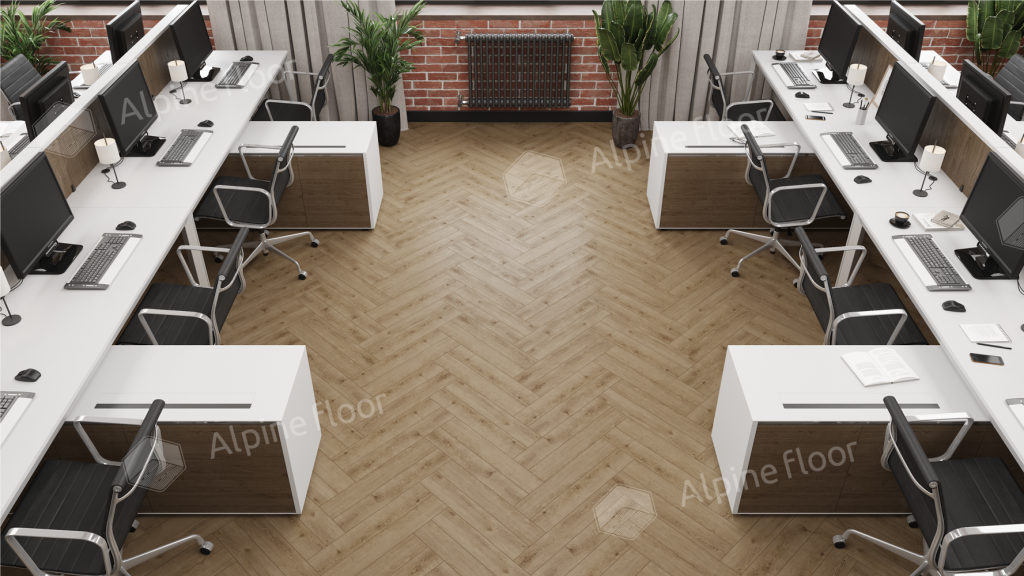Ламинат Alpine Floor Herringbone 8 Pro (NEW), LF102-07A Дуб Прованс 606 х 101 х 8 mm