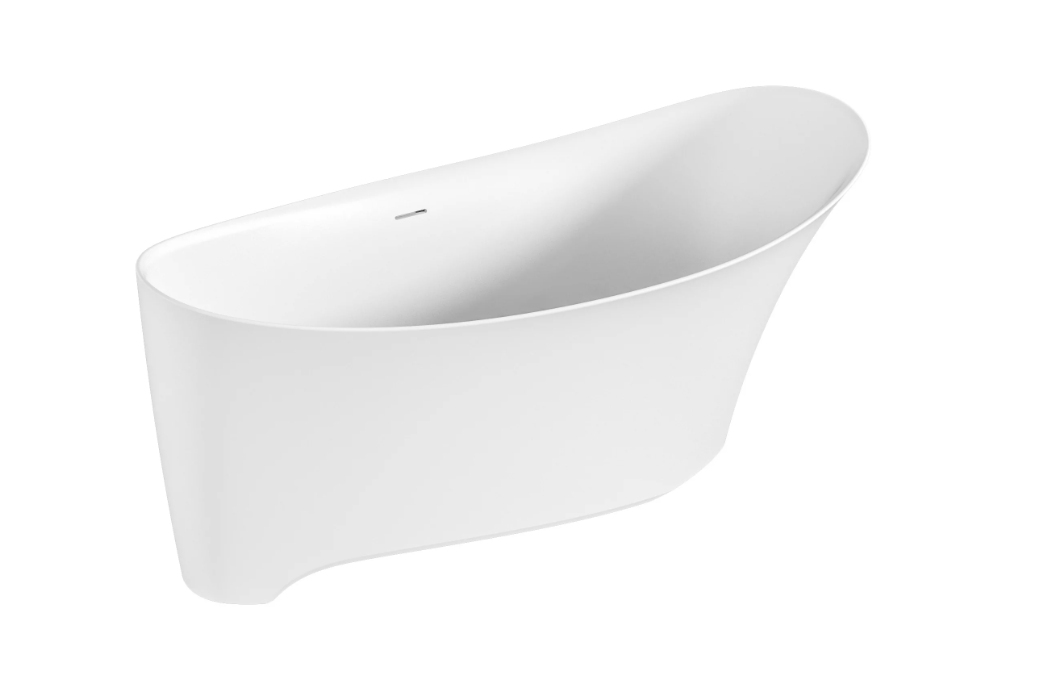 BAS Иннова ванна из литьевого мрамора 170х80 см белый матовый Solid Surface ВА00042
