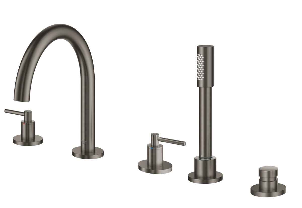 Grohe Atrio New 19922AL3 смеситель на борт ванны темный графит