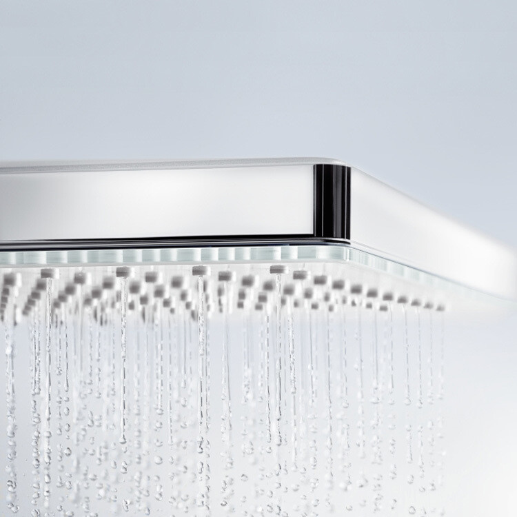 Hansgrohe Rainmaker Select Верхний душ 460 3jet с держателем хром-черный матовый 24007600