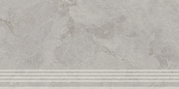 Керамический гранит Ступень Kerama Marazzi Прованс Сплит серый светлый матовый обрезной 30x60x0,8 KM6060G1231R8GRF