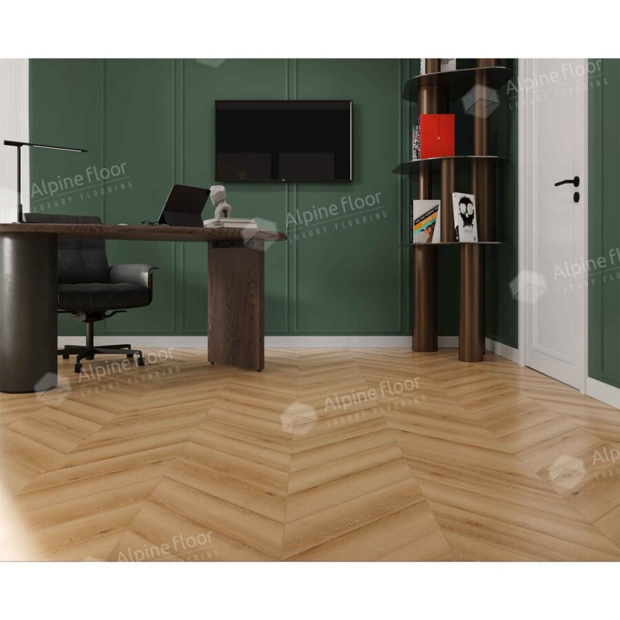 Alpine Floor Chevron Alpine SPC ламинат Самерсет ЕСО 18-19 600х127х5 mm