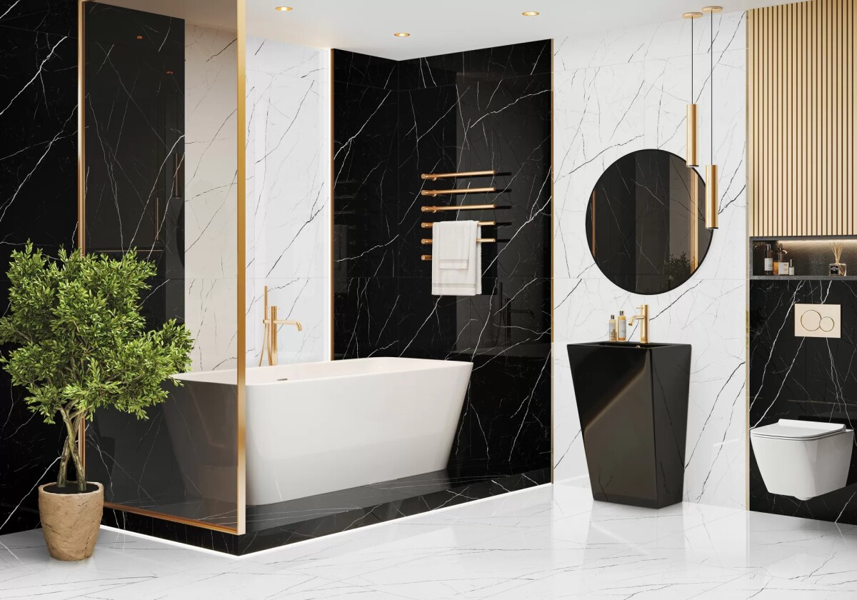 Керамогранит 60120TWN99HG LCM Twinstone Black Суперполированный 600 x 1200 x 8 мм.