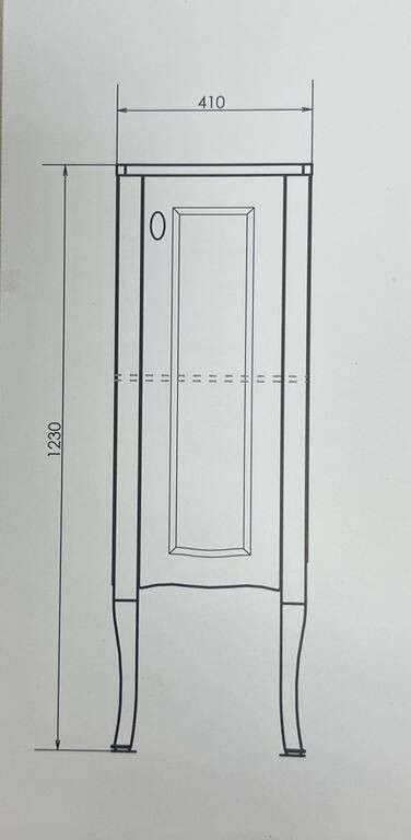 Полуколонна Comforty "Павия-40" белый глянец 00004148000CF