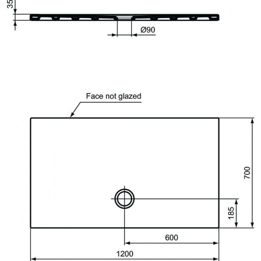 Ideal Standard Strada душевой поддон 120х70 T2576YK