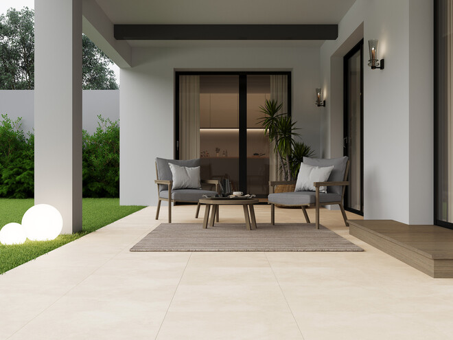 Керамогранит Cersanit Studio бежевый ректификат рельеф 59,8x59,8 A17982