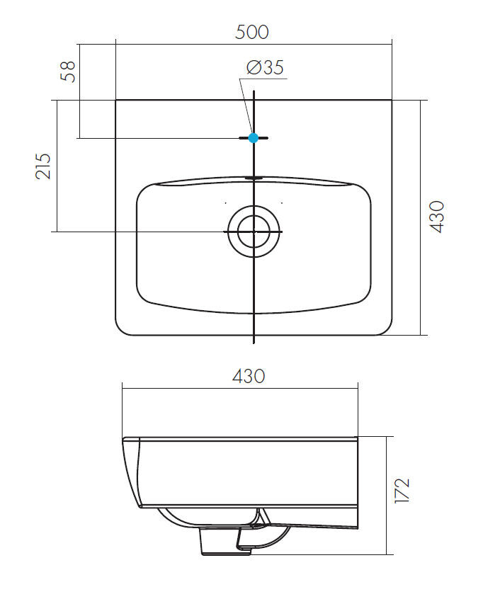 Santek Нео 1WH302184 раковина подвесная 50 см