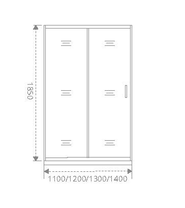 Bas Neo WTW-120-C-CH Душевые двери 120*185 НЕ00005