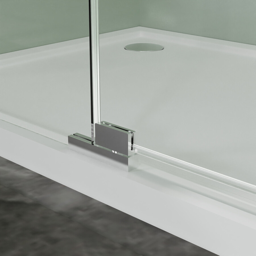 Душевое ограждение Azario Male 1200х900х1950 прозрачное стекло 6 мм, профиль брашированное золото AZ-J50-12090-BGL-CL