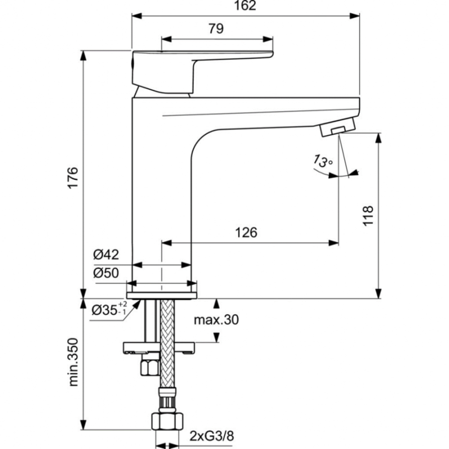 Ideal Standard Cerafine смеситель для раковины BC554AA