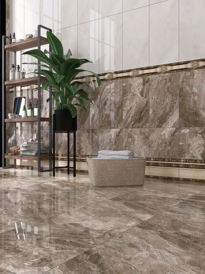 Плитка настенная 280 Eurotile Hermitage Плинтус 20x30