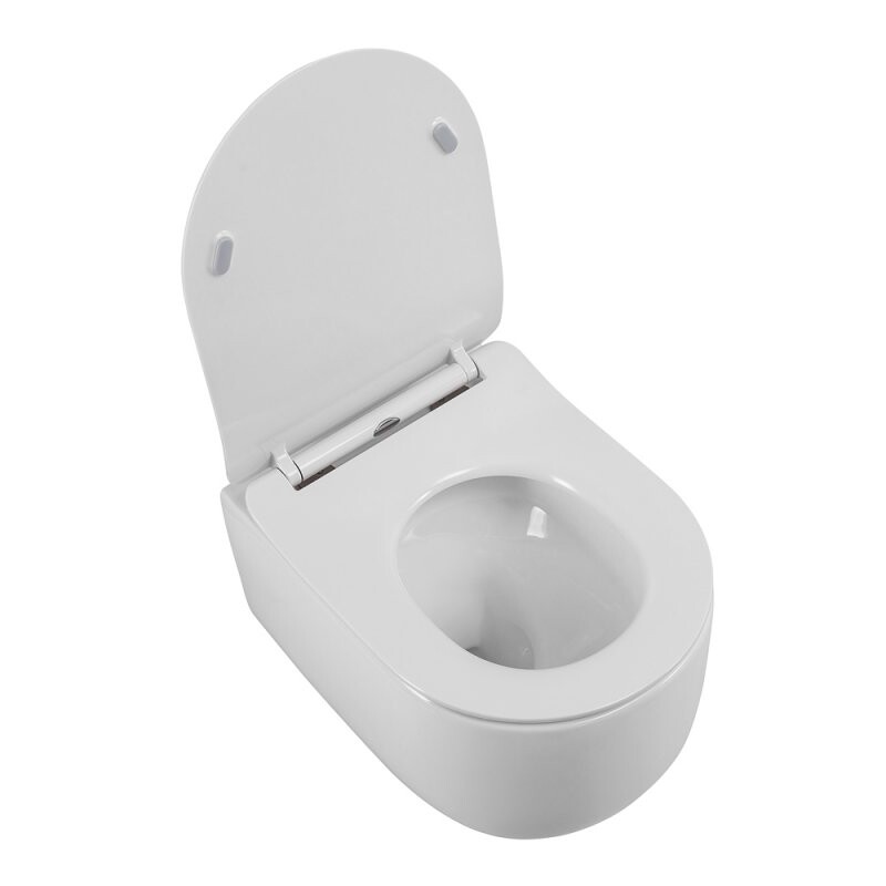 Унитаз подвесной безободковый со смывом TORNADO BelBagno SOFT-TOR BB084CH-TOR