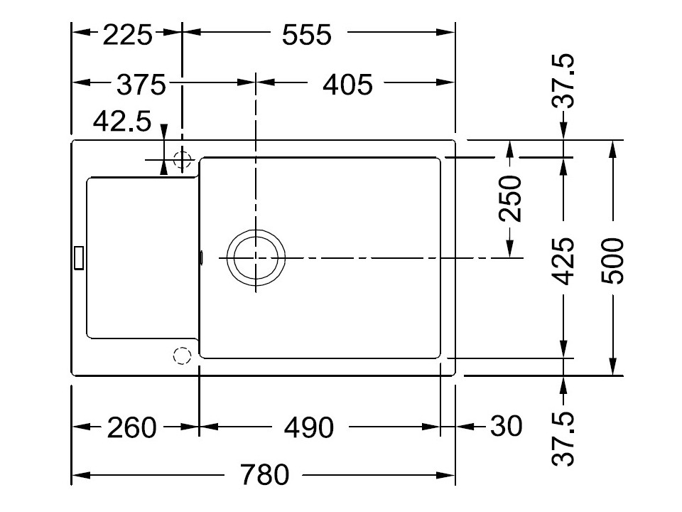 Franke MRG 611D кухонная мойка fragranite+ оникс 78 x 50 см