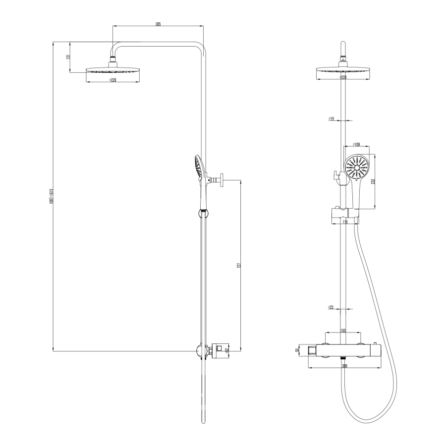 Lemark Bronx смеситель для душа термостатический LM3770GM