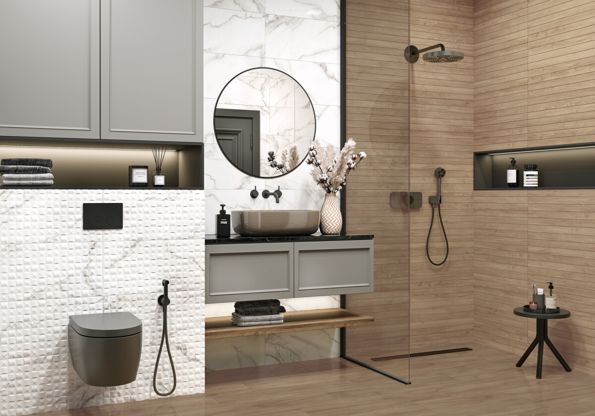 New Trend Аурея / Aurea Керамическая плитка настенная 300 x 600 x 9 WT36AUU00