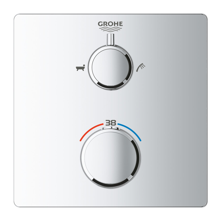 Grohe Grohtherm 24080000 смеситель для ванны хром