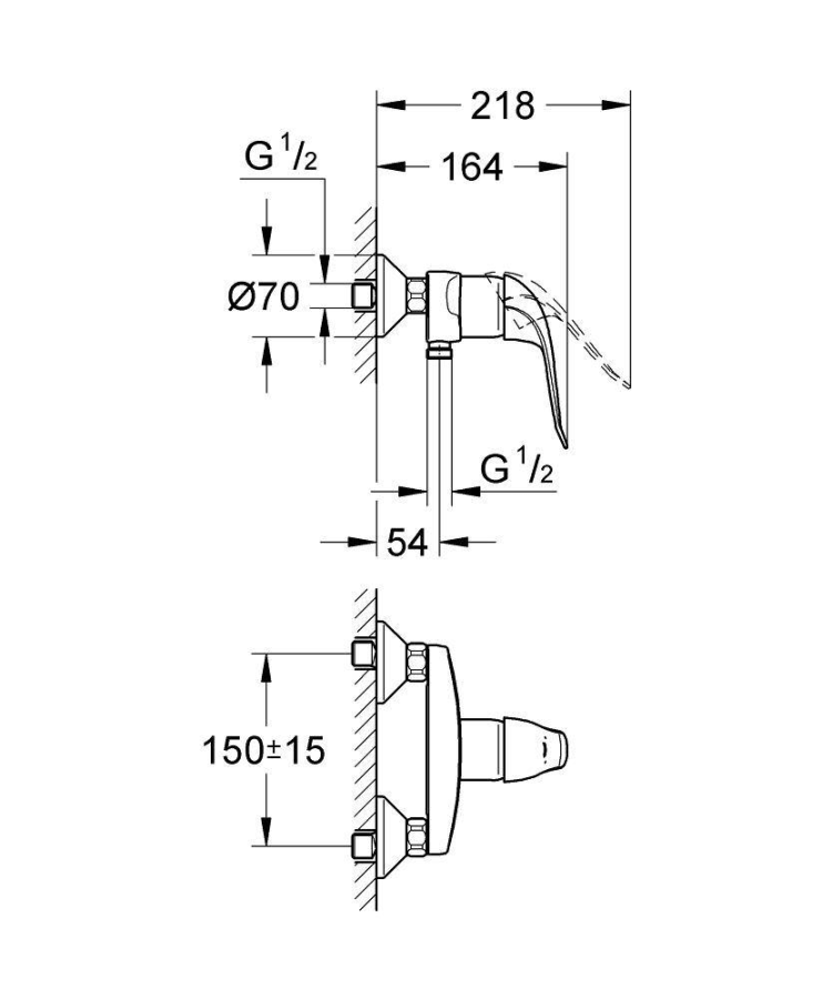 Grohe Euroeco Special смеситель для душа 32780000