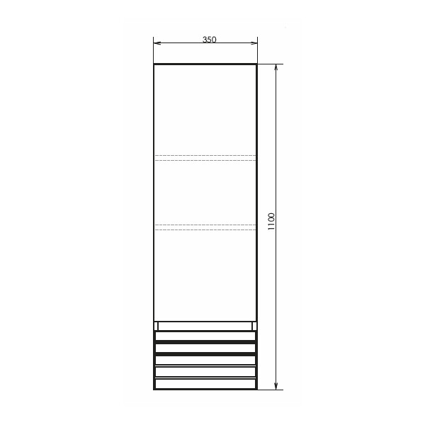 Шкаф-колонна Comforty Страсбург-35 дуб дымчатый/белый матовый 00-00006574CF