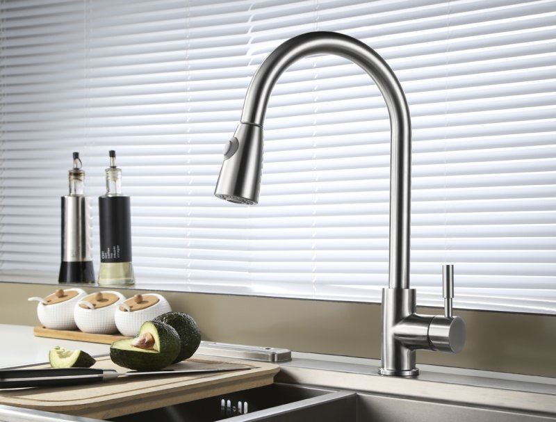 BelBagno Nova BB-LAM31-IN смеситель для кухни сатин