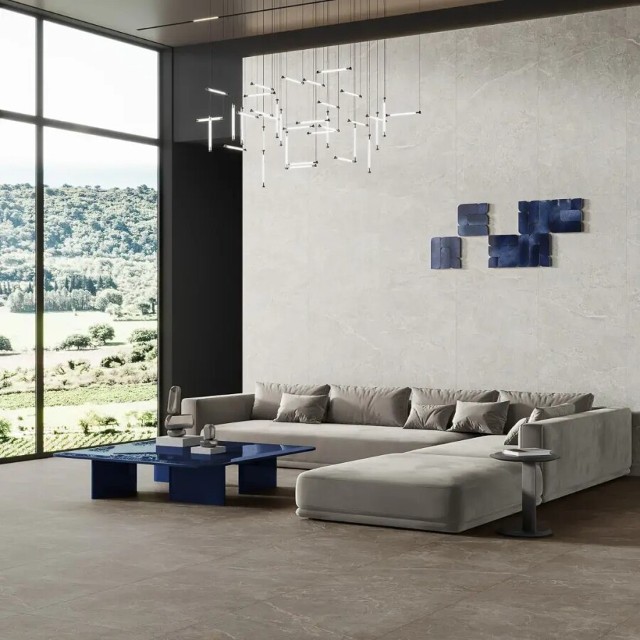 Керамический гранит Kerama Marazzi Прованс Бриансон серый матовый обрезной 80x160x0,9 KM8016G0281R
