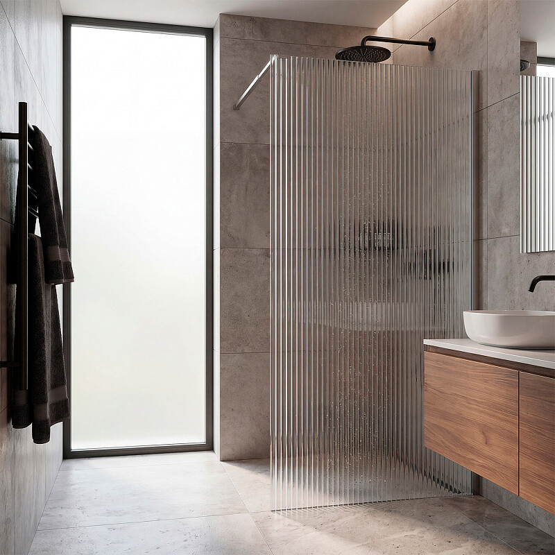 Душевая перегородка Loranto Walk-in 100х200 CS-Z02С-110 профиль хром