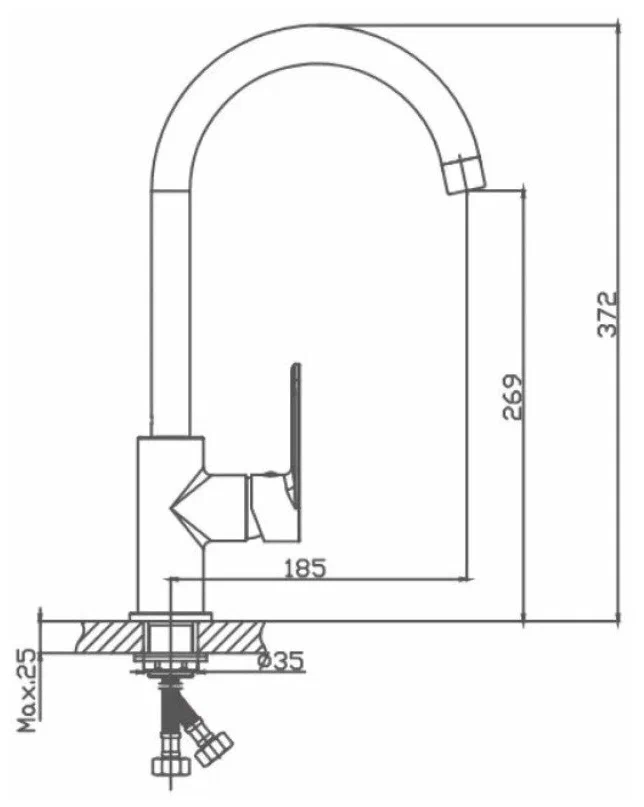 Haiba смеситель для кухни HB70617